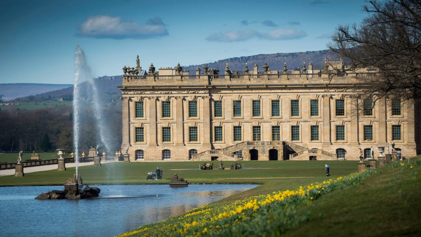 South Front & Emperor Fountain in Spring3